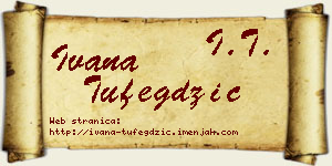Ivana Tufegdžić vizit kartica